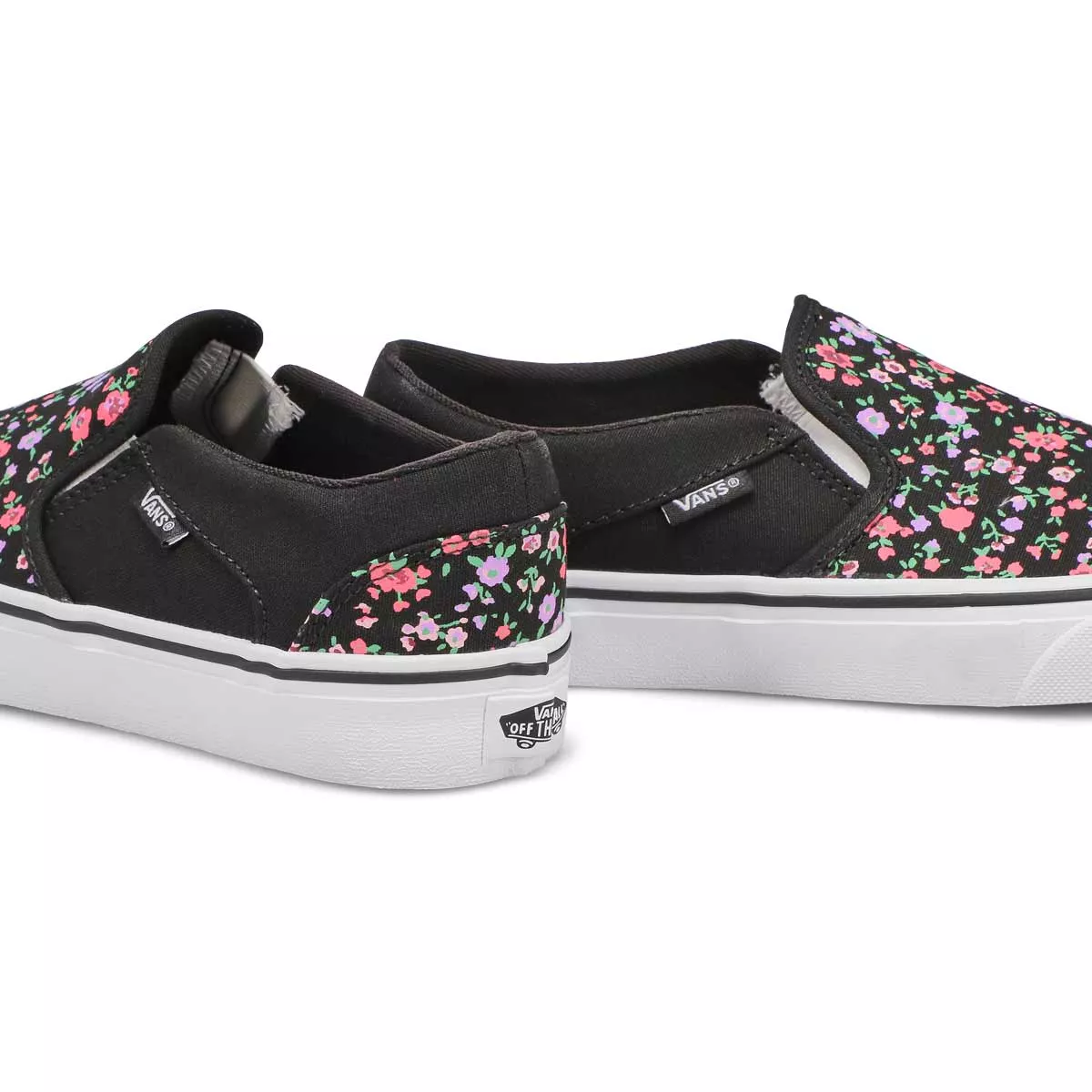 Affordable Vans, Women's Asher Slip On Sneaker - Floral 0119