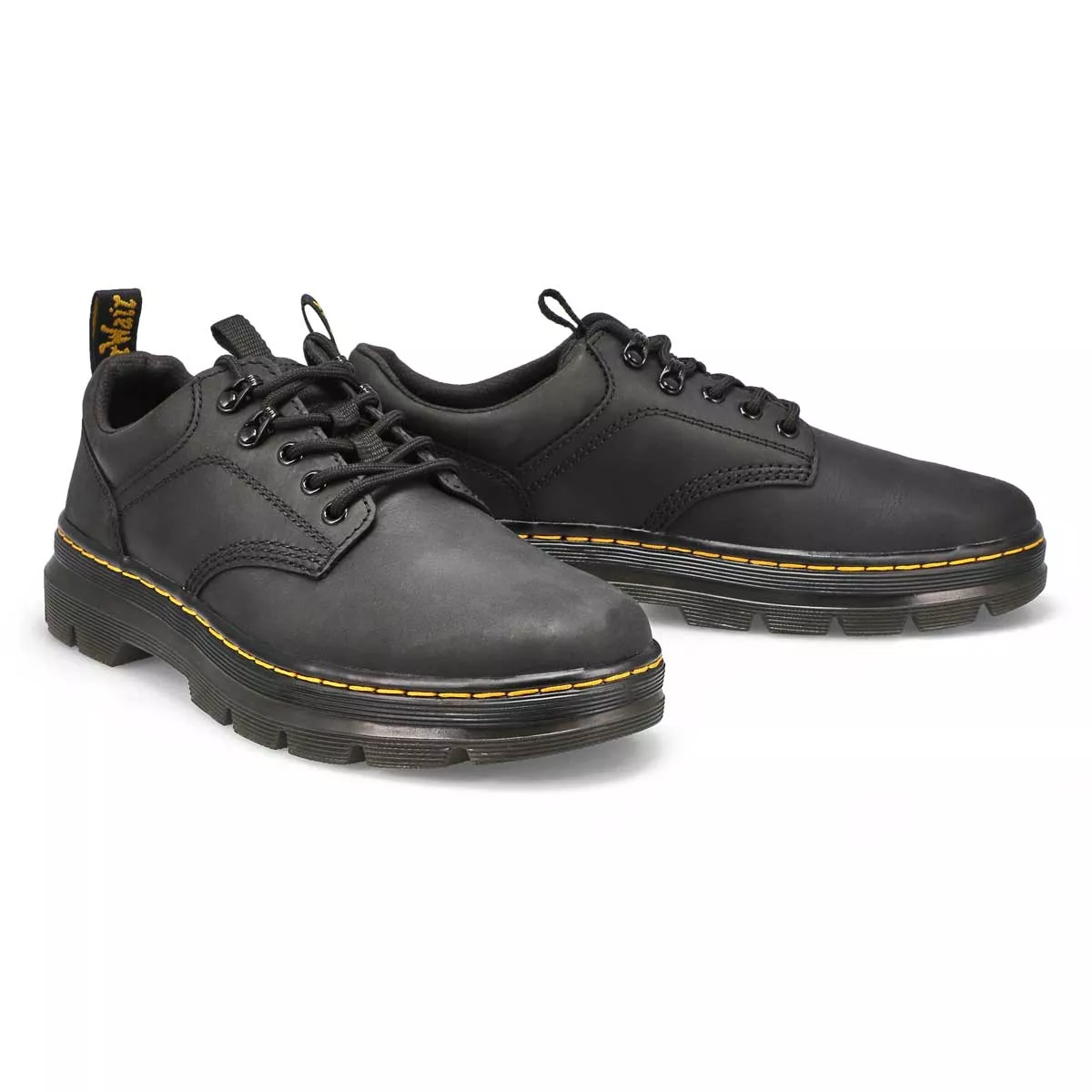 Cheap DrMartens, Richelieus décontractés REEDER, noir, hommes 0123