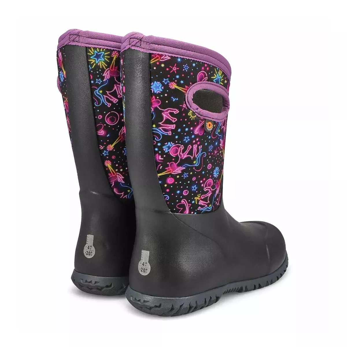 Affordable Bogs, Botte imperméable YORK NEON, noir multi, enfants 0127