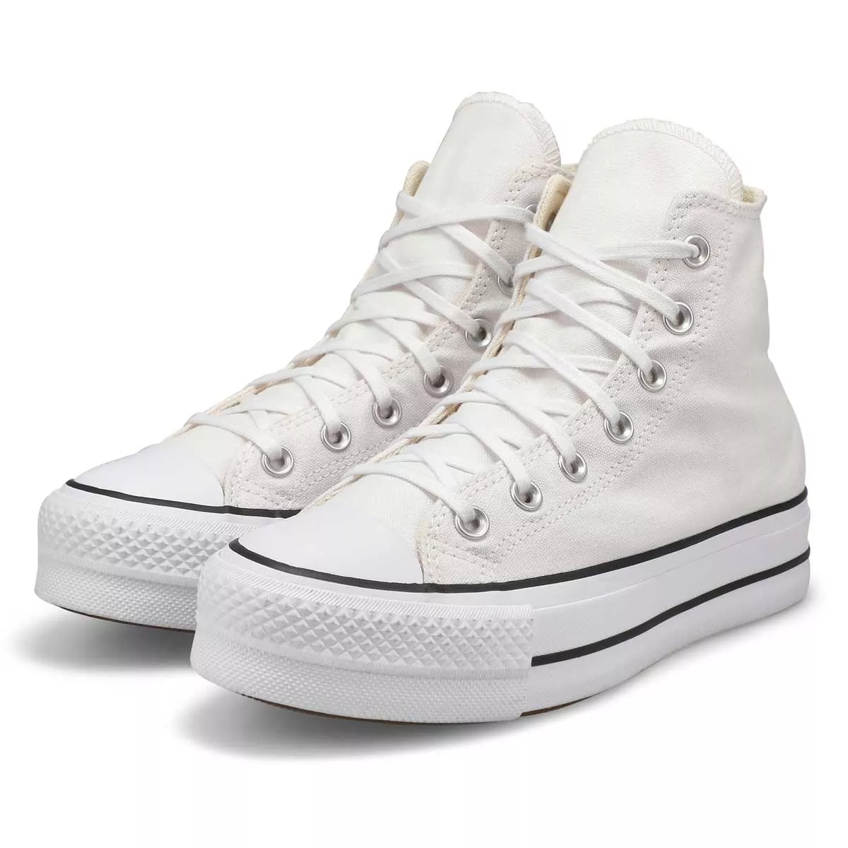 Cheap Converse, Women's Chuck Taylor All Star Lift Hi Top Platform Sneaker - White 0121