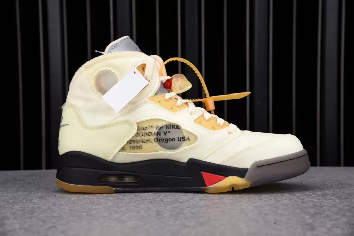 Cheap Jordan 5 Retro OFF-WHITE Sail DH8565-100 0118