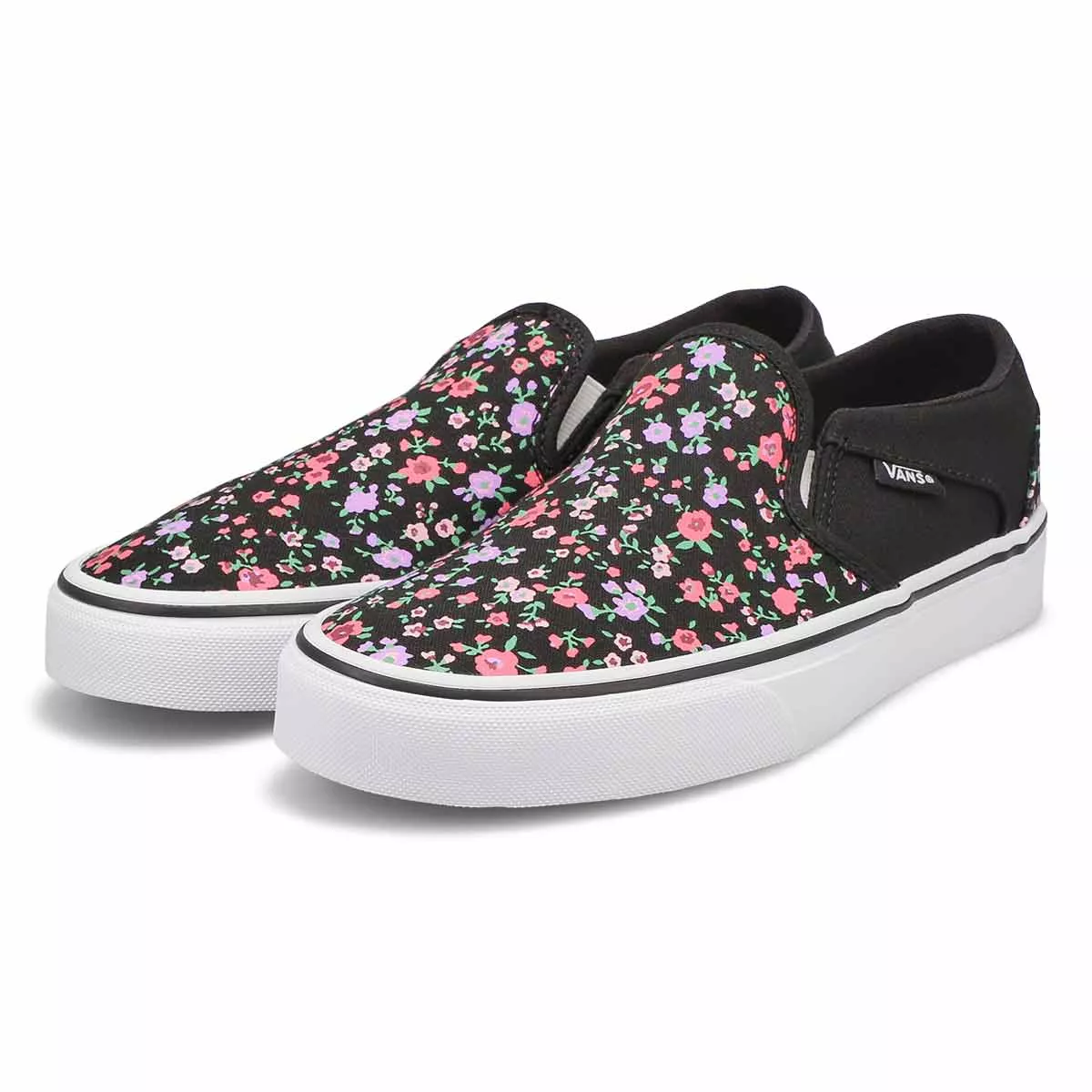 Affordable Vans, Women's Asher Slip On Sneaker - Floral 0119