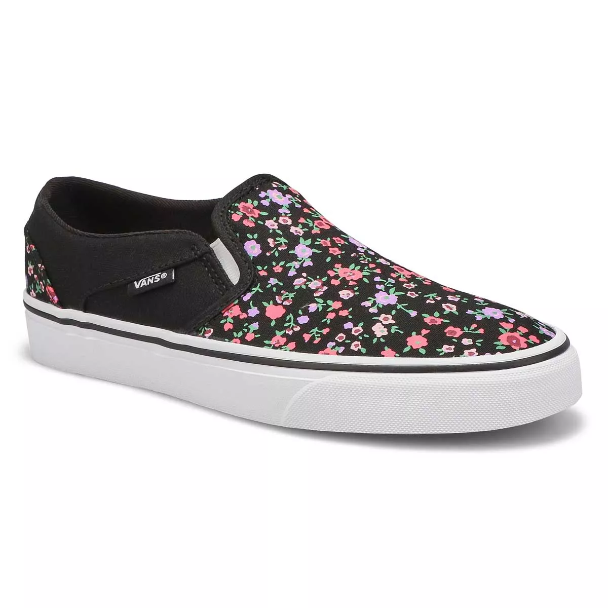 Affordable Vans, Women's Asher Slip On Sneaker - Floral 0119