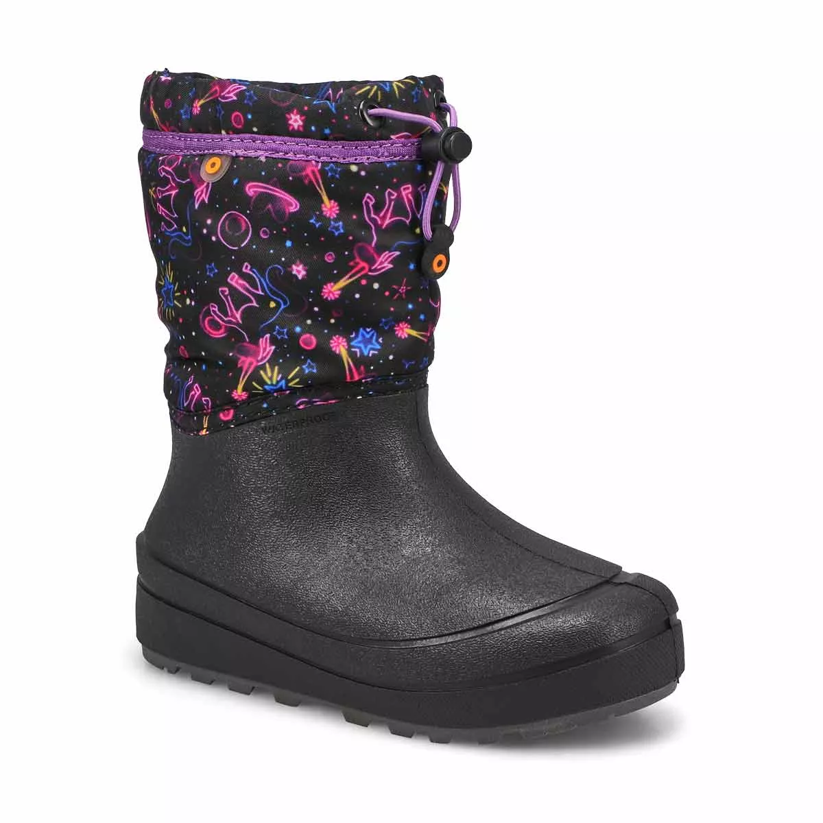 Affordable Bogs, Girls' Snow Shell Neon Unicorn Winter Boot 0127