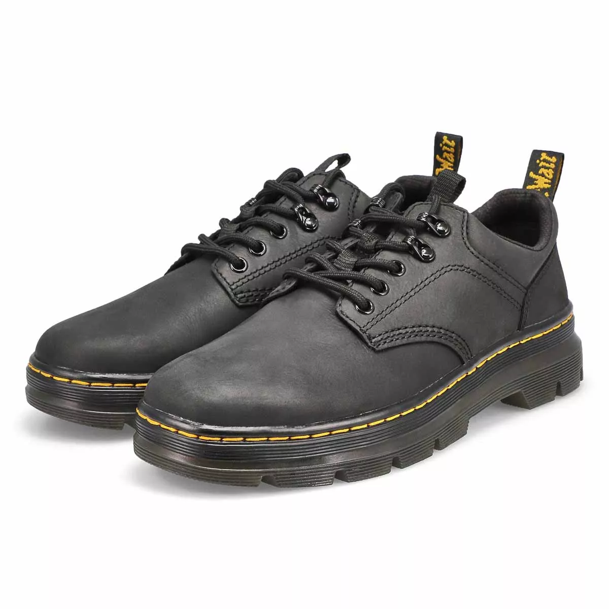 Cheap DrMartens, Richelieus décontractés REEDER, noir, hommes 0123