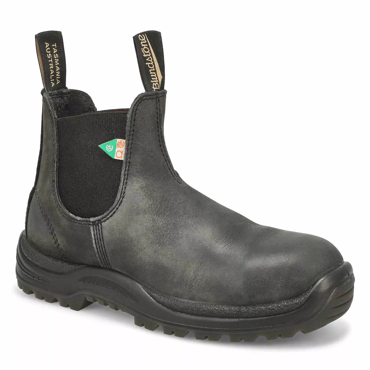 Cheap Blundstone, Botte 181 - Travail et sécurité, noir rustique cireux, unisexe 0126