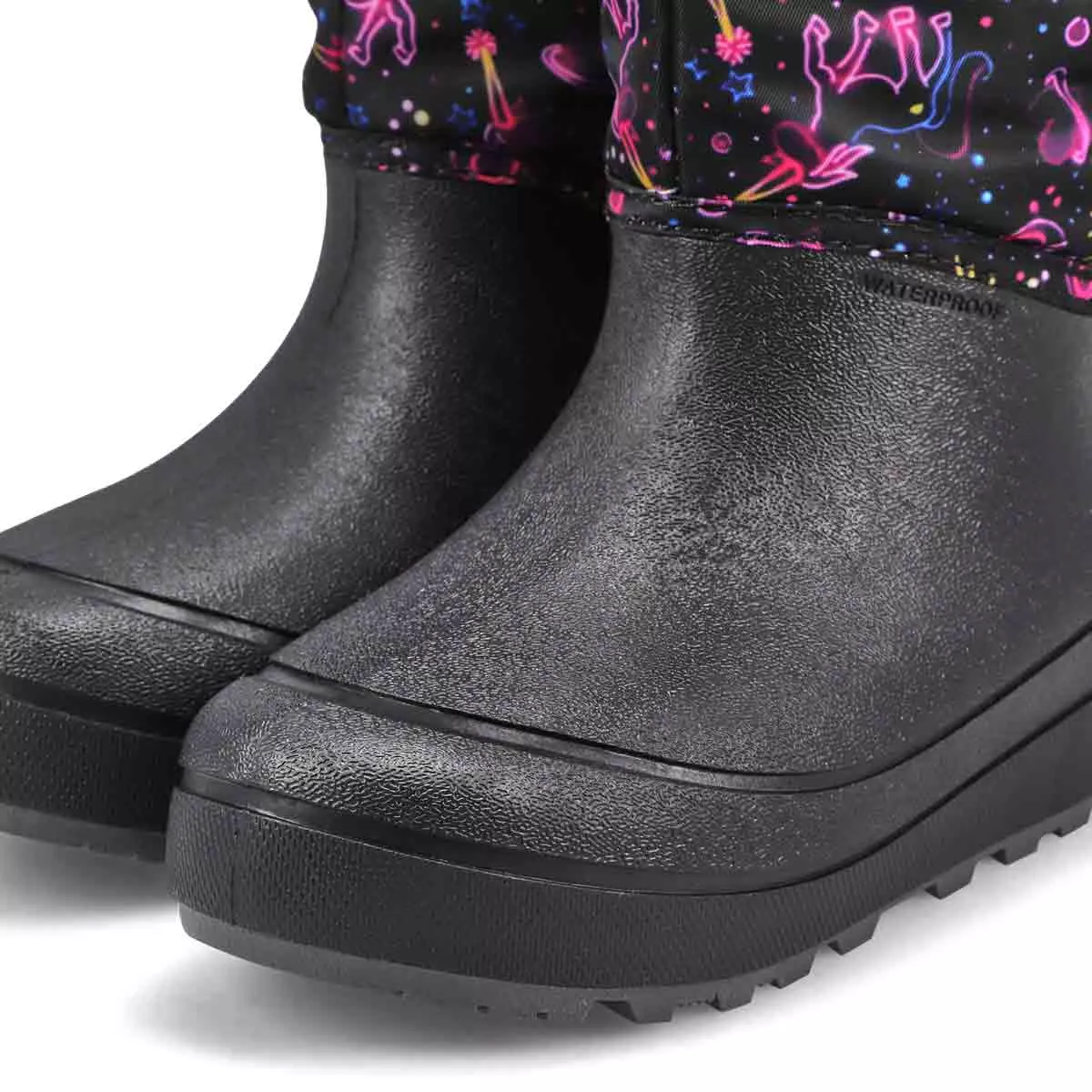 Affordable Bogs, Girls' Snow Shell Neon Unicorn Winter Boot 0127