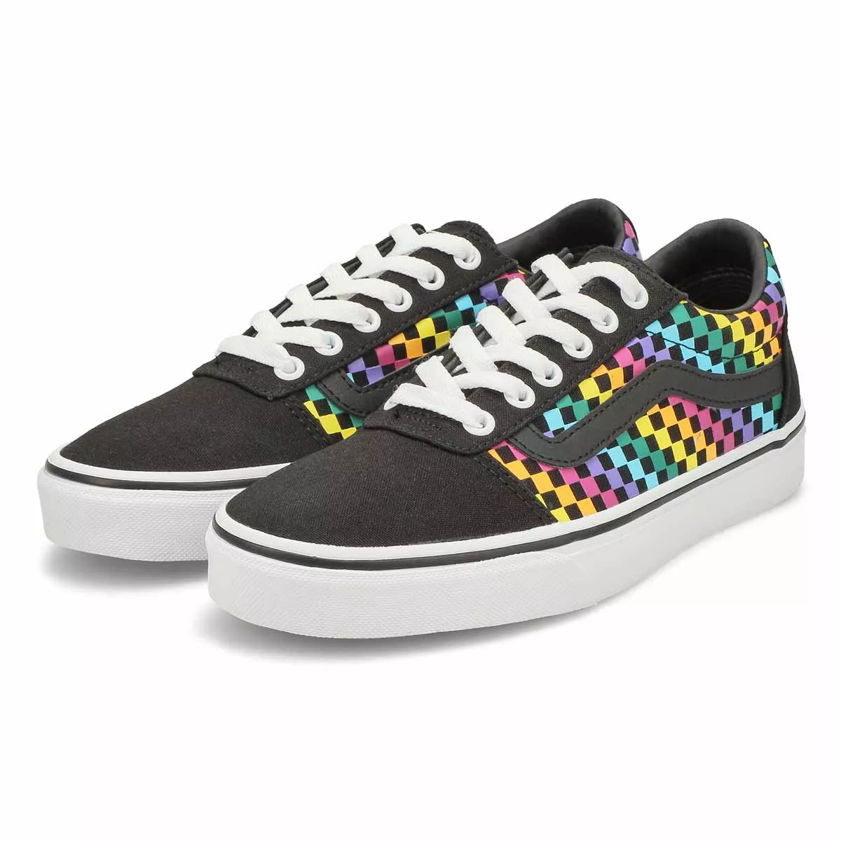 Cheap Vans, Espadrille WARD RAINBOW MINI CHECK, femmes 0119