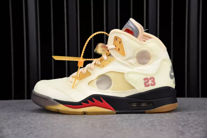 Cheap Jordan 5 Retro OFF-WHITE Sail DH8565-100 0118