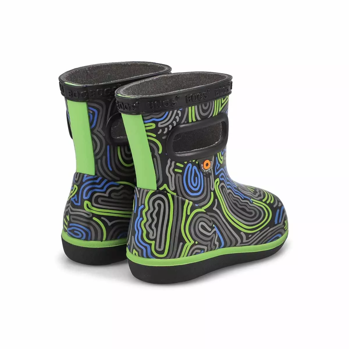 Cheap Bogs, Botte de pluie SKIPPER II CLOUD GEO, noir, bébés 0127