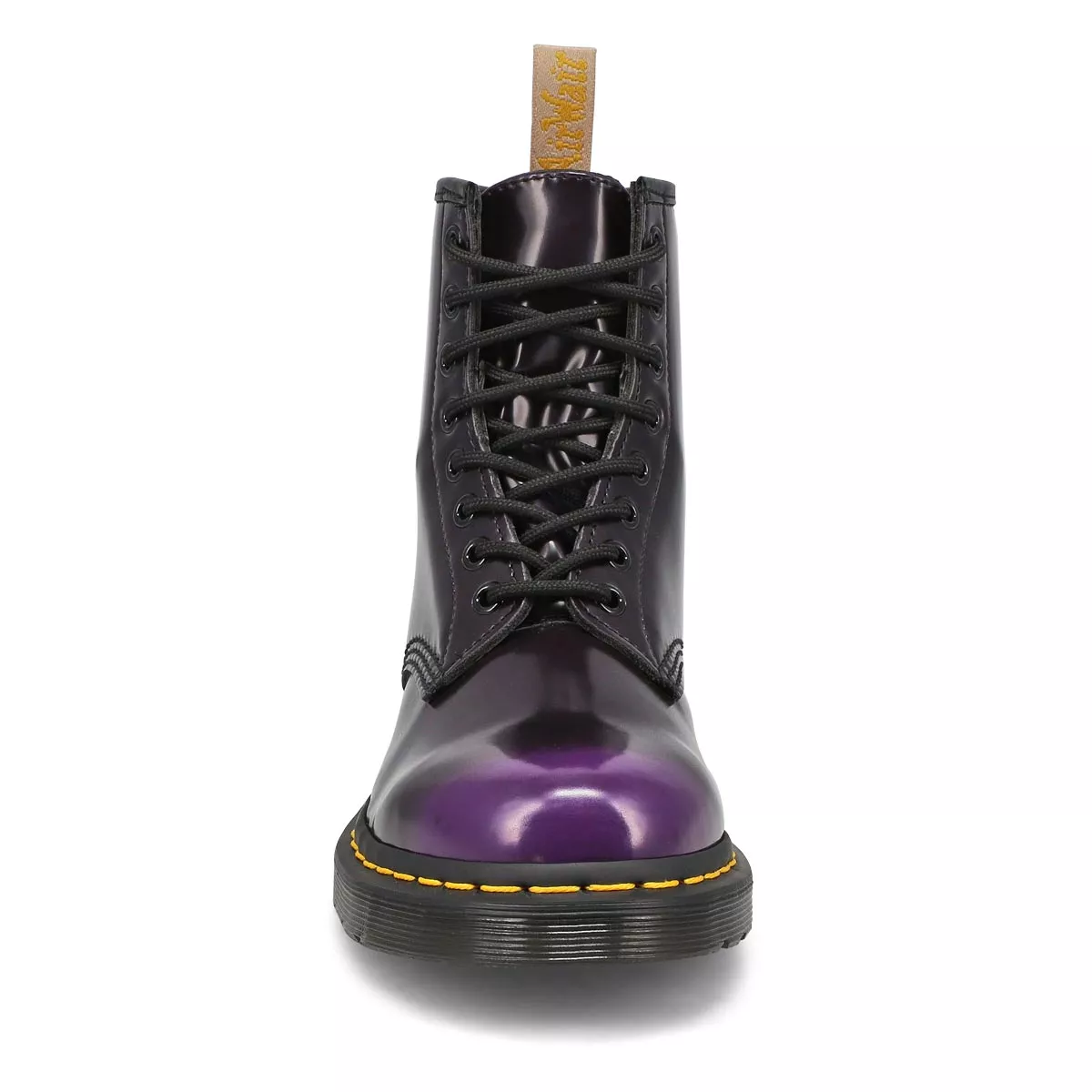 Cheap DrMartens, Botte militaire lisse à 8 œillets 1460 VEGAN, violet, femmes 0123