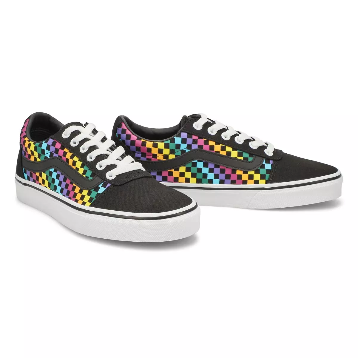 Cheap Vans, Espadrille WARD RAINBOW MINI CHECK, femmes 0119