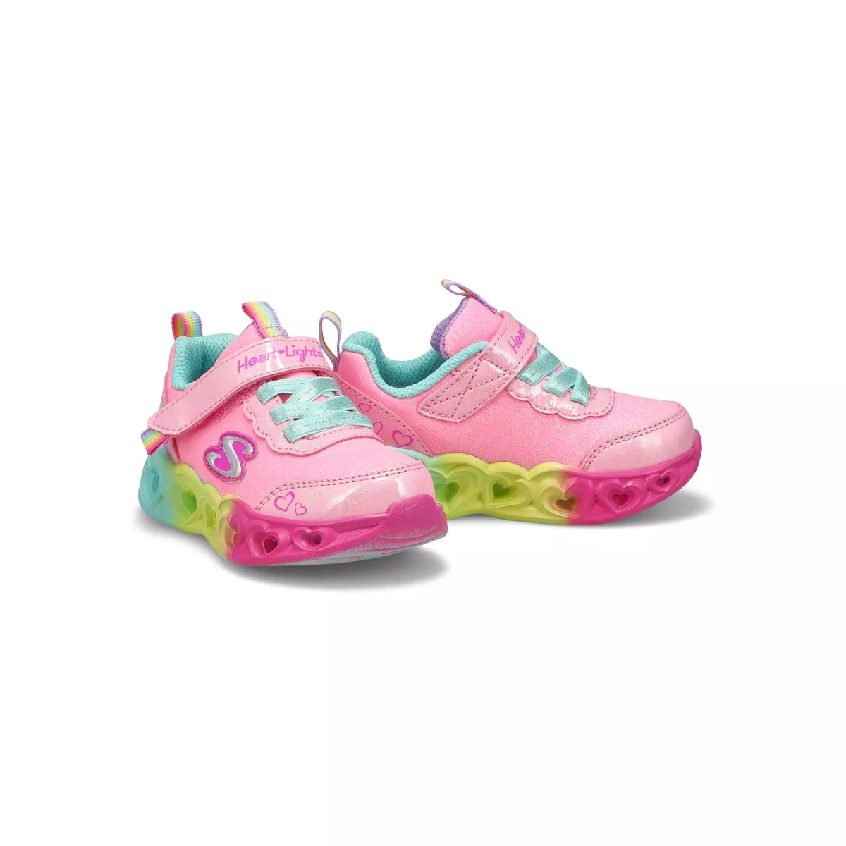 Affordable Skechers, Espadrille HEART LIGHTS, rose multi, bébés-F 0128