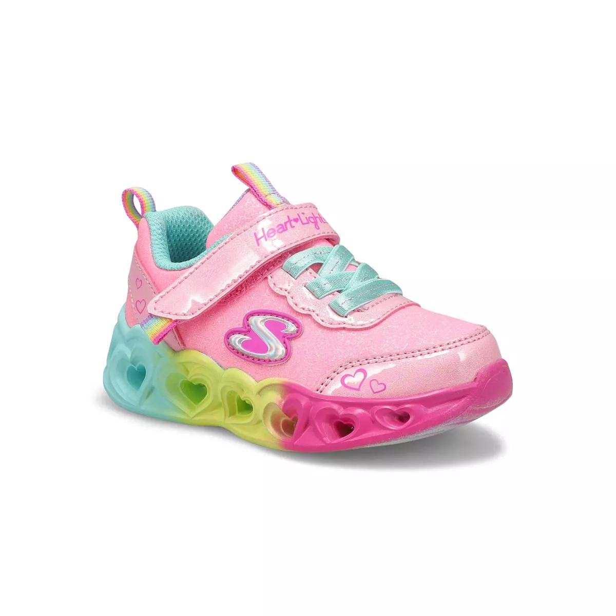 Affordable Skechers, Espadrille HEART LIGHTS, rose multi, bébés-F 0128