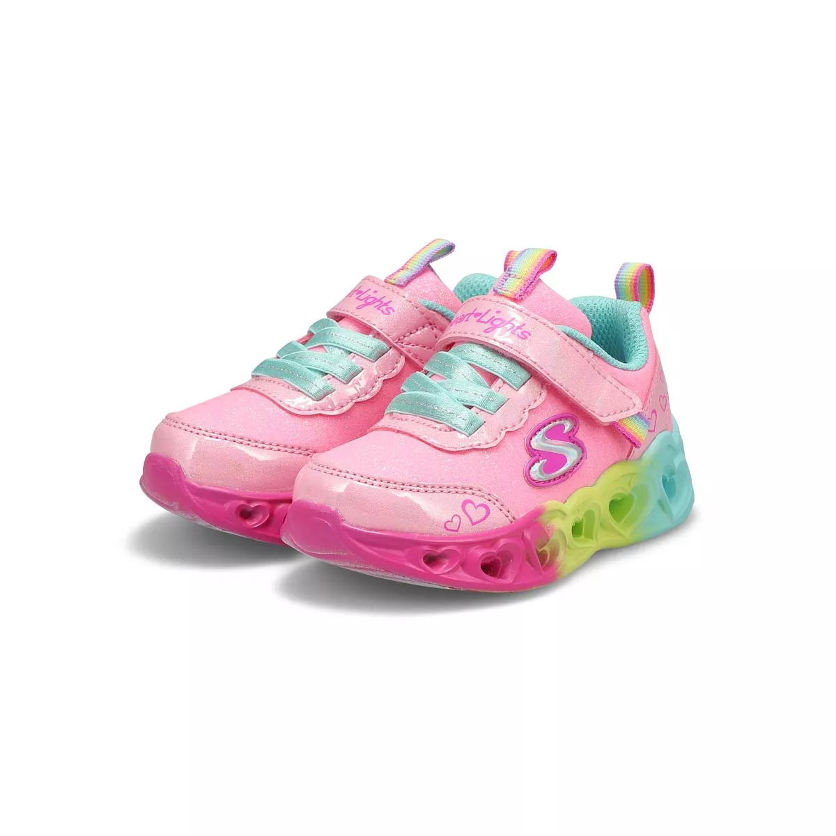 Affordable Skechers, Espadrille HEART LIGHTS, rose multi, bébés-F 0128