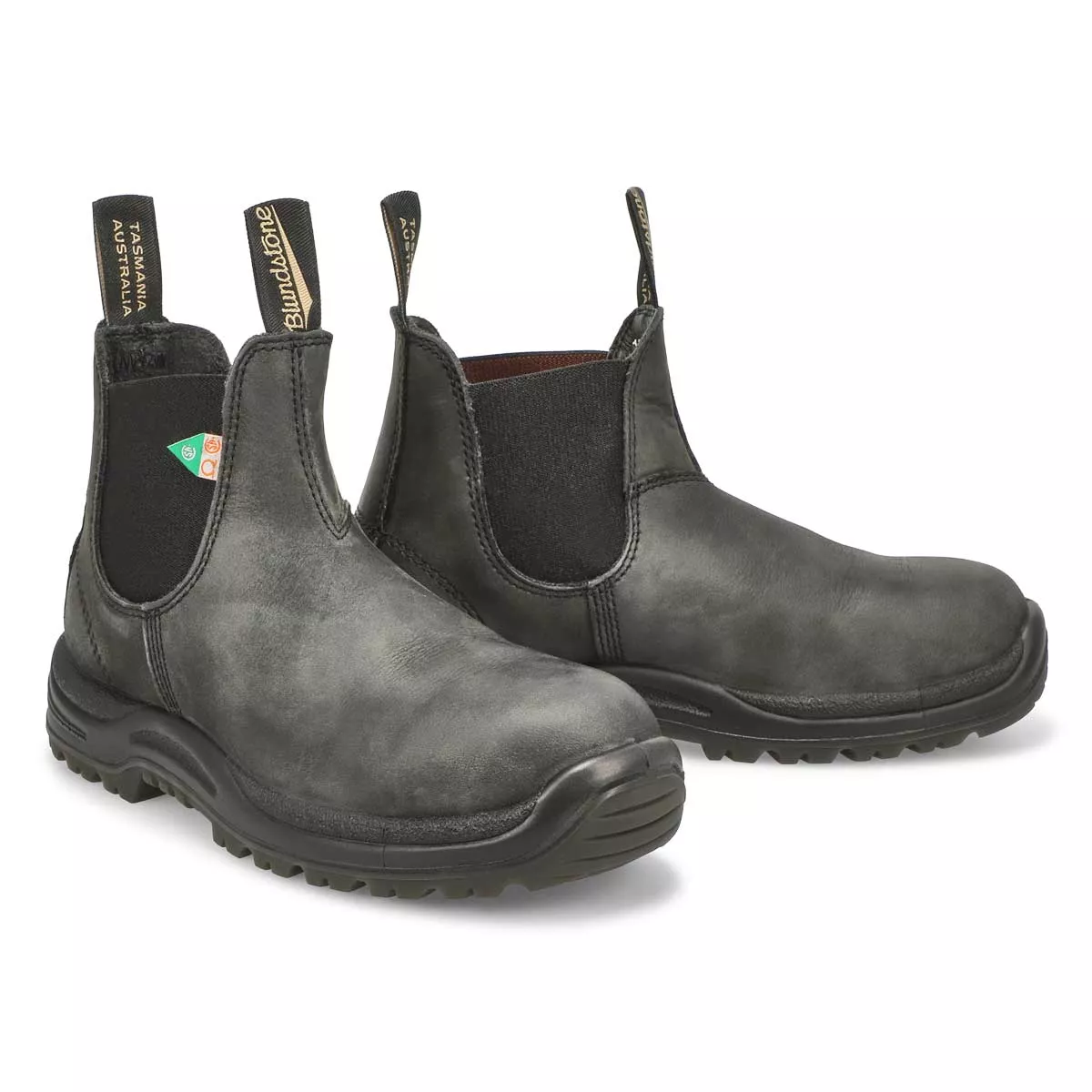 Cheap Blundstone, Botte 181 - Travail et sécurité, noir rustique cireux, unisexe 0126