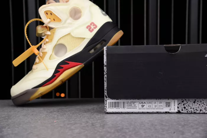 Cheap Jordan 5 Retro OFF-WHITE Sail DH8565-100 0118