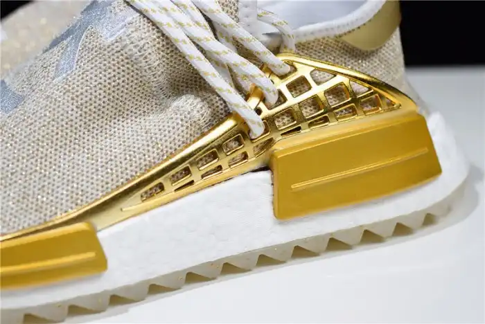 Affordable Pharrell adidas NMD Hu China Gold HAPPY F99762 0122