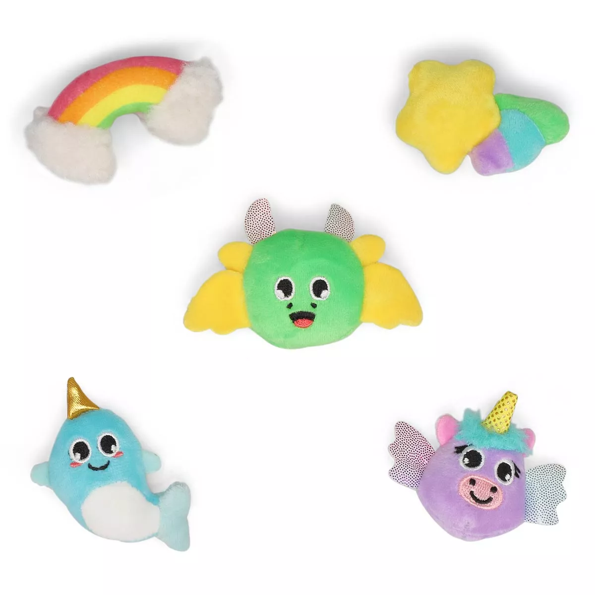 Cheap Crocs, Ensemble de breloques Jibbitz MAGICAL PLUSH FRIENDS - 5 pièces 0115