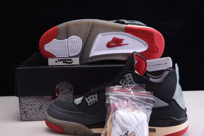 Cheap Off White x Air Jordan 4 Retro Bred CV9388-001 0118