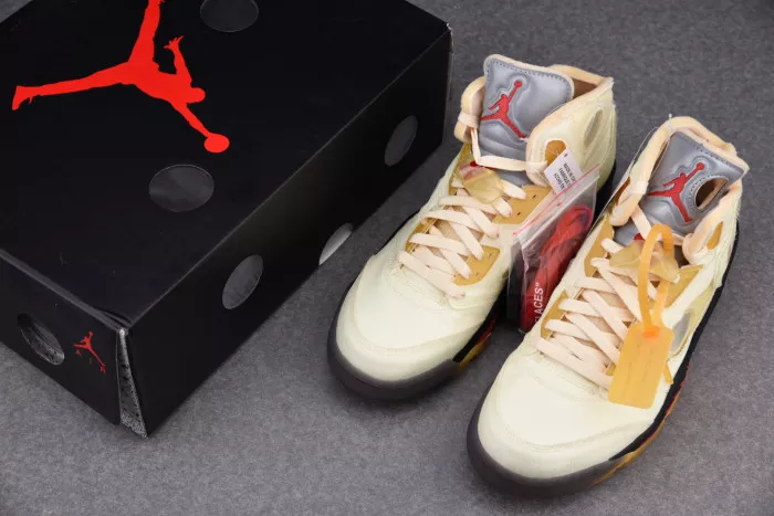 Cheap Jordan 5 Retro OFF-WHITE Sail DH8565-100 0118