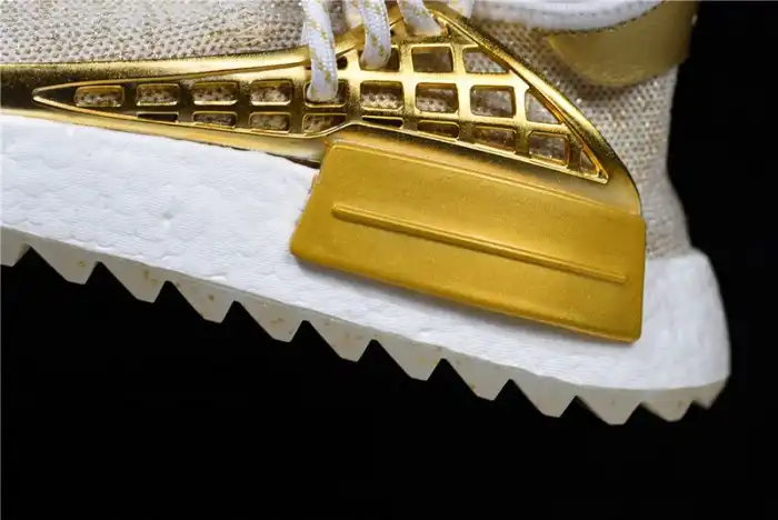 Affordable Pharrell adidas NMD Hu China Gold HAPPY F99762 0122