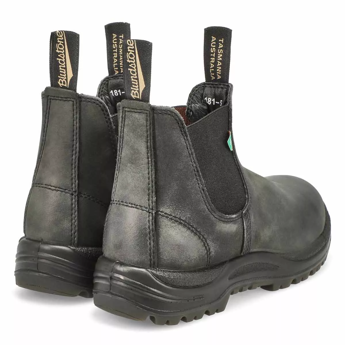 Cheap Blundstone, Botte 181 - Travail et sécurité, noir rustique cireux, unisexe 0126