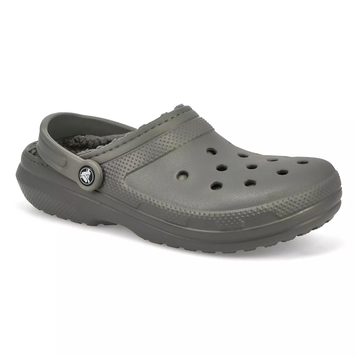 Cheap Crocs, Men's Classic Lined Comfort Clog - Slate Grey 0115