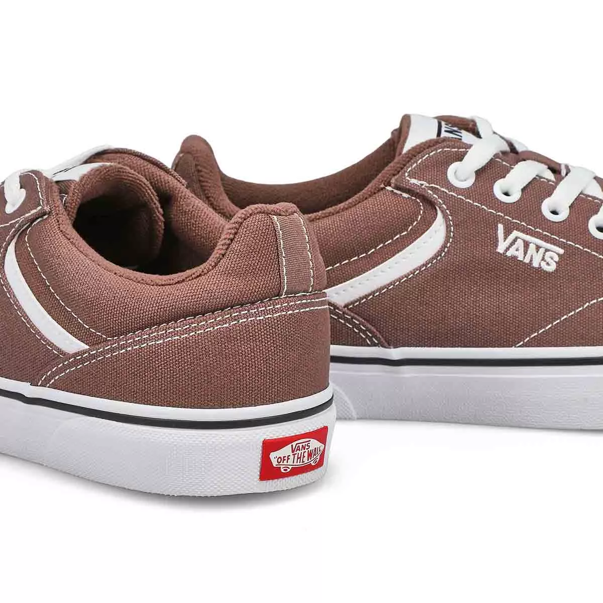 Affordable Vans, Baskets à lacets SELDAN, taupe blanc, hommes 0119