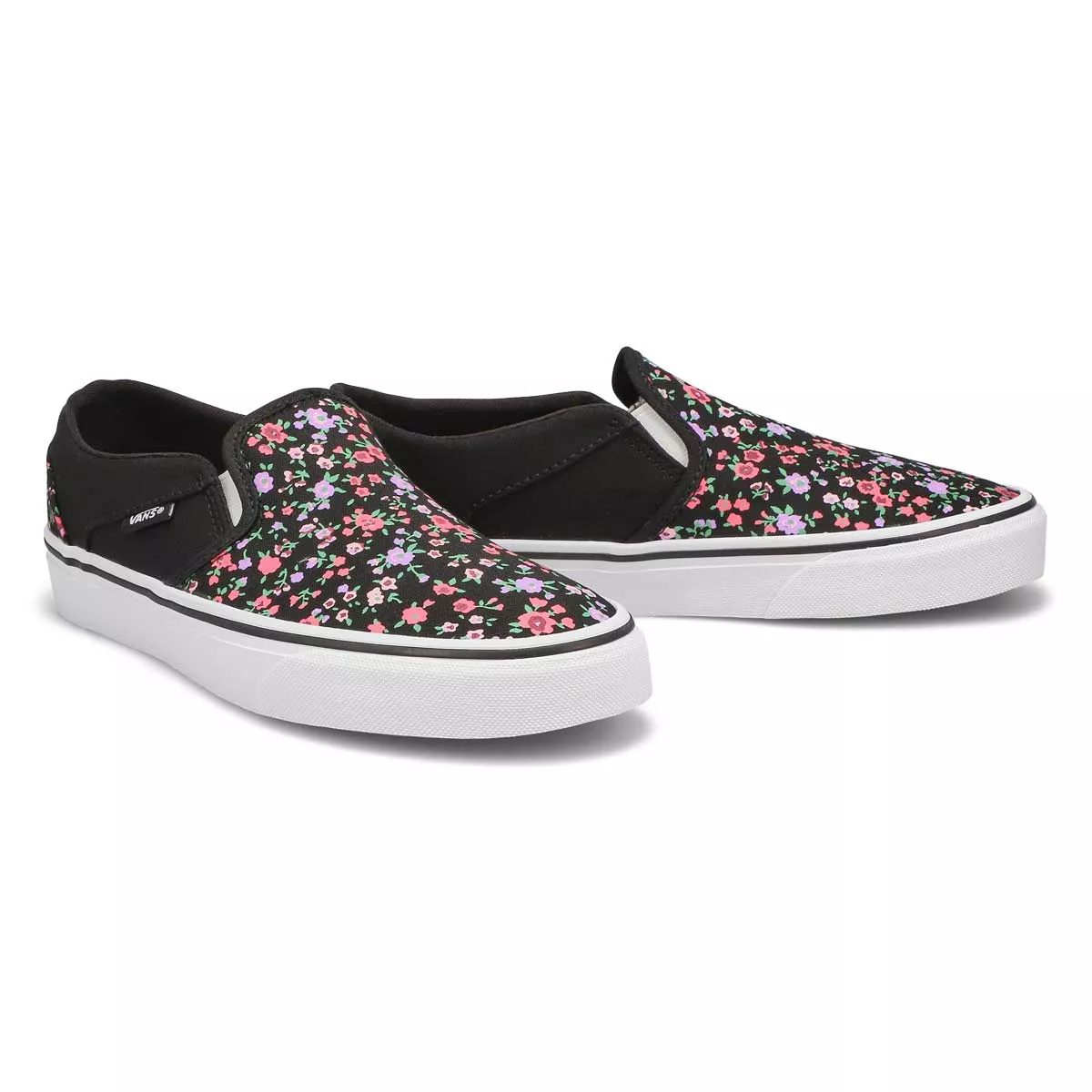 Affordable Vans, Women's Asher Slip On Sneaker - Floral 0119